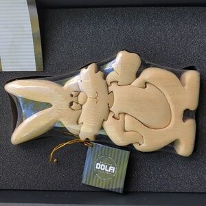 Dolfi Puzzle 3D Wooden Bunny Rabbit New in Original Box
